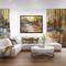 Designart - Stream in Forest Oil Painting - Landscape Painting Framed Canvas Print